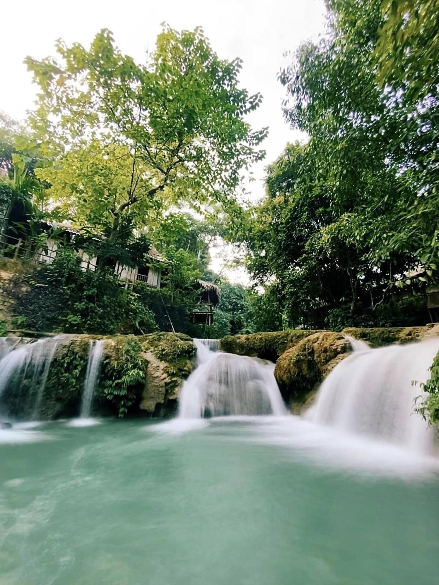 Lepont Mu Waterfall Bungalow Hòa Bình Exterior foto